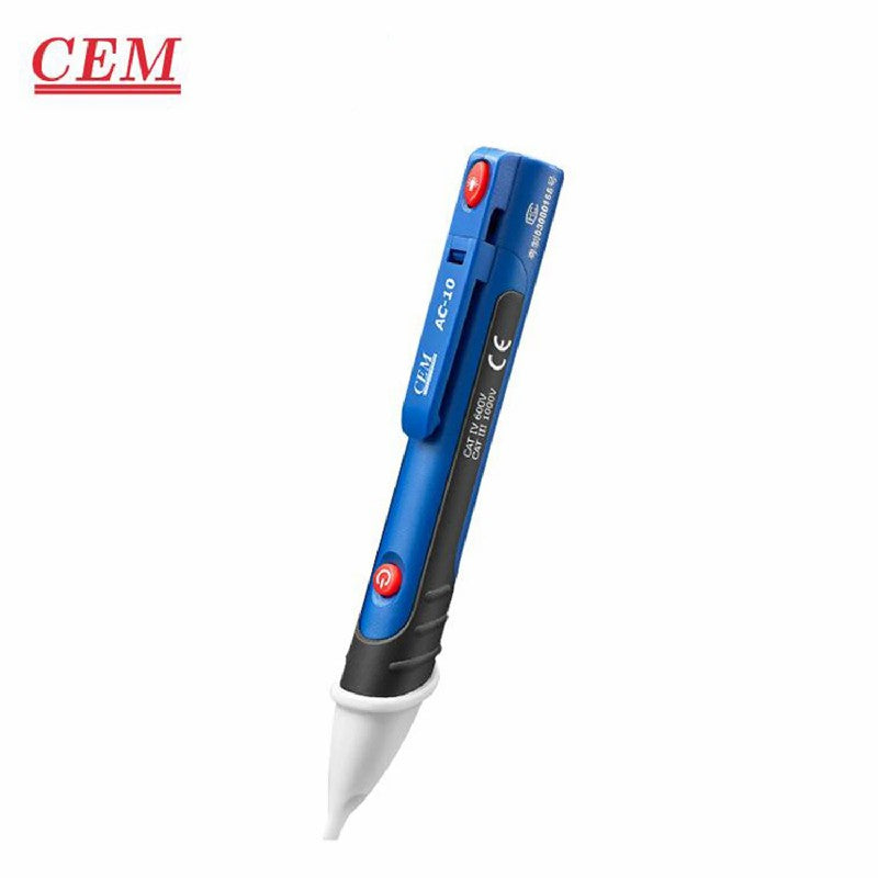 CEM AC-8AC-10 Non Contact Test Pen Electronic Test Pen Inductive Test Penwith Self-Test Function LED AC Voltage Tester CEM AC-8AC-10 Non Contact Test Pen Electronic Test Pen Inductive Test Penwith Self-Test Function LED AC Voltage Tester